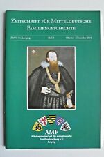 2010/4 Zeitschrift für Mitteldeutsche Familiengeschichte Ahnenforschung AMF