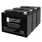 Mighty Max Yt12b-4 12V 10Ah Battery Replaces Yamaha Fz6 Fz6r 05-17 - 3 Pack