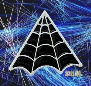 New Spider Web Cobweb Halloween Gothic Punk Brooch Retro Pin  - Picture 1 of 2