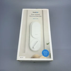 SimpliSafe Smart Lock White & PIN Pad Wireless Door Home Security + Hardware - Picture 1 of 10
