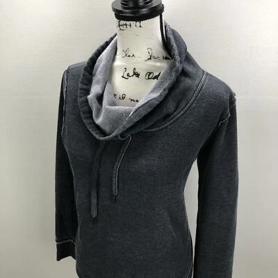 CALVIN KLEIN Cowl Neck Long Sleeve Gray Pullover Sweatshirt Women's Size Large - Image 1 of 4