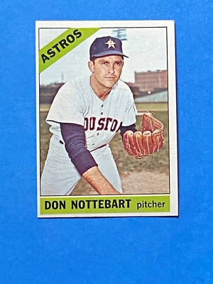 1966 topps #21 don nottebart ex - Image 1 of 2