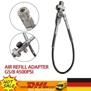 Kit de carga de estación de llenado Paintball PCP 300 bar / 4500 PSI Din Air Refill Adapter G5/8" - Imagen 1 de 9