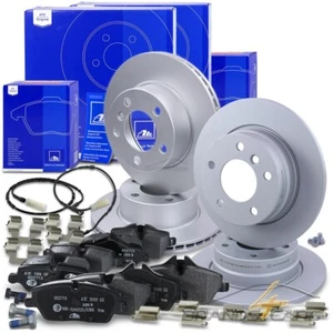ATE BREMSSCHEIBEN +BREMSBELÄGE +WARNKONTAKTE VORNE+HINTEN FÜR BMW 1-ER E81 E87 - Bild 1 von 11