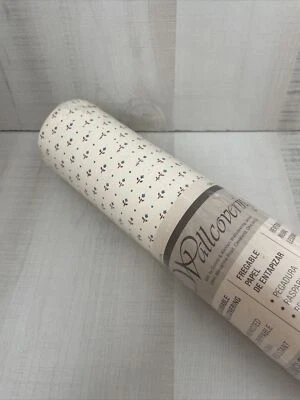 1 Roll VTG Wallpaper Mini Roses / Flowers Wallcovering Collins & Aikman OH - Image 1 of 4