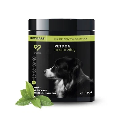 Peticare Senioren Aktiv Vital Mix Pulver für Hunde | PETDOG HEALTH 2603 | 125gr. - Bild 1 von 4