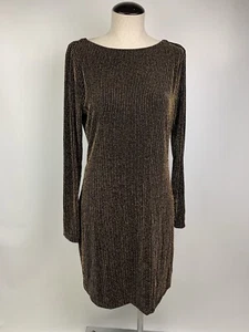 Michael Kors Women's Sparkle Cowl Back Dress Black Size Medium NEW - Picture 1 of 8