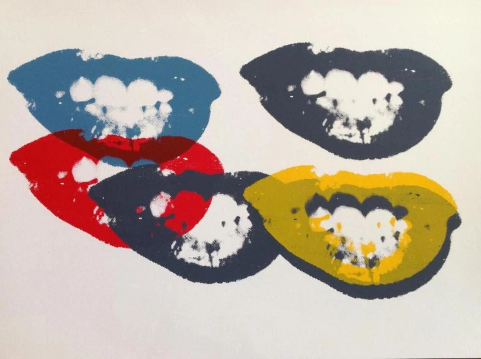 ANDY WARHOL I LOVE YOUR KISS FOREVER SUNDAY B MORNING SCREENPRINT 316/2500 COA - Image 1 of 1