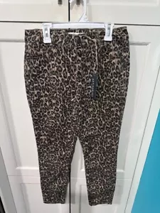 Neu Artisan Ny Leopardenmuster stretchige Jeans Teenager Damengröße 6 - Bild 1 von 3