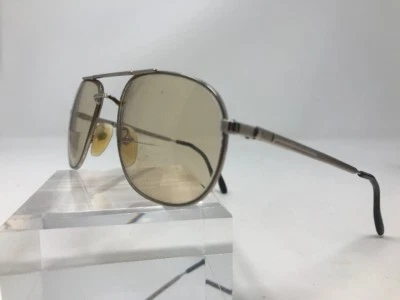 LOGO PARIS AVIATOR Gafas Francia 56-19-140 Gunmetal Plata Pulido E282 Foto 1 de 4