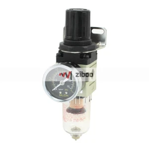 AW2000-02 Adjustable Pressure Regulator 1/4"PTw 0-1Mpa Air PressureGauge10Bar✦Kd - Picture 1 of 4
