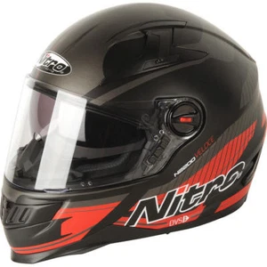 *HALF PRICE* NITRO N2200 VELOCE RED GREY BLACK DVS MOTORCYCLE HELMET - Picture 1 of 3