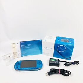 [Great] Sony Playstation Portable PSP3000 Vibrant Blue Handheld System japan