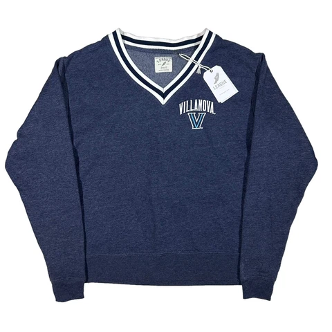 NWT League Women’s Villanova University Victory Springs V-Neck Sweatshirt Size S Cover