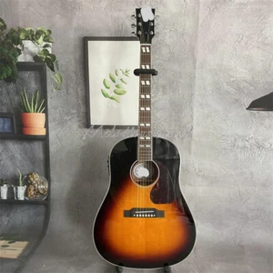 Custom Vintage Solid Spruce Top Acoustic Electric Guitar J-45 Rosewood Fretboard - Picture 1 of 8