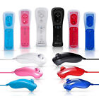 2 in 1 Remote Motion Plus Controller, Nunchuk Ver. Colors for Nintendo Wii (NEW)