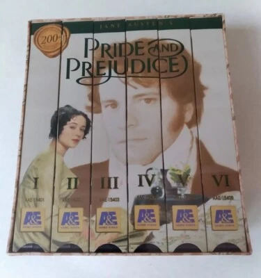 New Sealed JANE AUSTEN'S PRIDE & PREJUDICE (6-SET) 200th Anniversary Ed. VHS PBS - Image 1 of 4