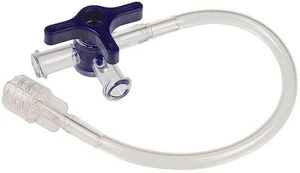 5 x Dreiwegehahn mit Verlängerung blau steril NEU, Notfallkoffer Infusion - Picture 1 of 1