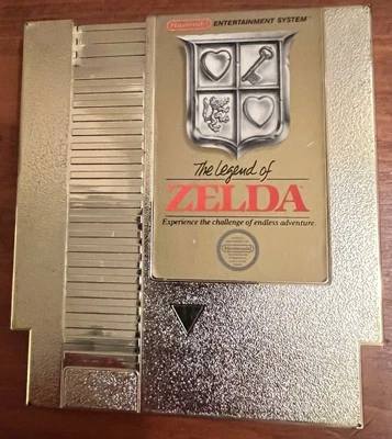 Legend OF ZELDA Nintendo Rare FIRST Print TM GOLD 5-SCREW Cart WORKING NICE! NES - Image 1 of 4