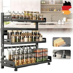 Scaffale porta spezie 3 piani porta spezie organizer da cucina organizer per spezie porta spezie - Foto 1 di 15