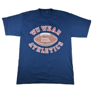 Vintage 90s Wu Wear XXL Athletics Football T-Shirt Wu Tang Clan 36 Chambers - Bild 1 von 7