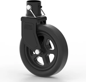 2000 Pfund 8 Zoll Anhänger Wagenheber Lenkrolle Ersatz mit verbesserter Speiche schwarz - Bild 1 von 2