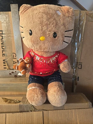 Build A Bear Tan Hello Kitty 19” Gingerbread Christmas Sequin Shirt & Shorts - Image 1 of 4