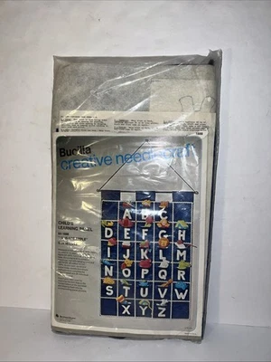 Bucilla "'A' is for Apple"  Child's Alphabet Panel Kit #1888 Letter Learning - Image 1 of 2