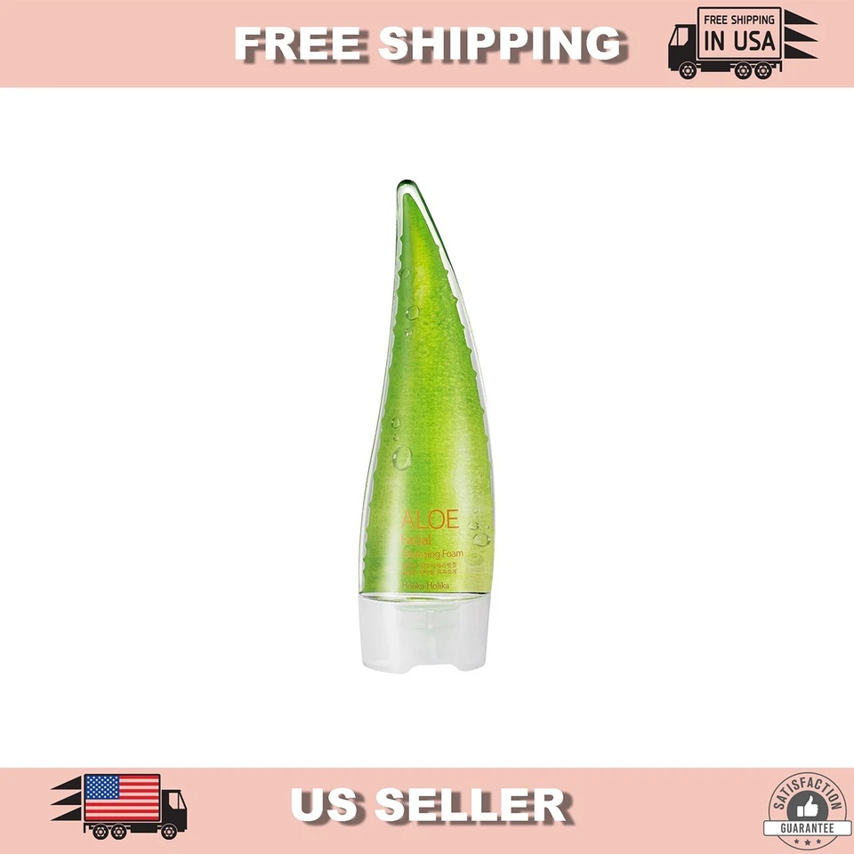 Holika Holika Aloe Facial Cleansing Foam 5.07oz (1PACK/2 PACK)-FREE SHIPPING - Image 1 of 1