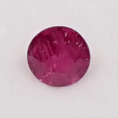 Natural Round 4.0mm Red Purplish Color Ruby Loose Gemstone, 0.33 carat, L21 - Image 1 of 4