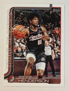SCOOT HENDERSON 2025-26 Topps #122 Trail Blazers - Picture 1 of 3