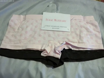 Paquete de 2 bragas cortas Isaac Mizrahi 15614 punto negro y rosa *NUEVAS* M 6 Foto 1 de 4