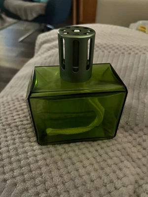 Lámpara difusora de aceite Lampe Berger Paris verde esmeralda vidrio fragancia Francia Foto 1 de 3