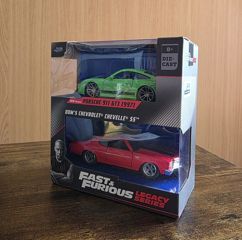 Jada Fast & Furious Legacy 2 Pack - Porsche 911 GT3 997 & Dom's Chevrolet... - Image 1 of 1