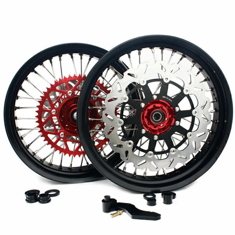 For Honda 17" Supermoto Wheels Discs Sprocket Adapter Kit  CRF250R CRF450R 13-19 - Image 1 of 4