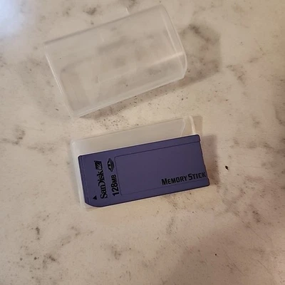 SanDisk Memory Stick 128MB SDMS-128 Camera Memory Card For Sony - Image 1 of 4