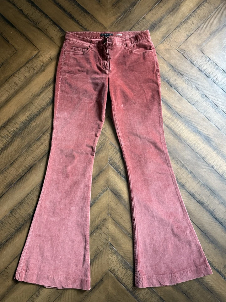 Pantalones Theory para mujer 4 Shimra rosa acampanado Foto 1 de 4