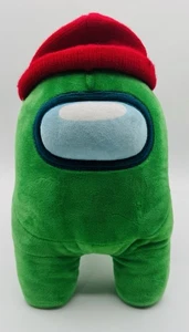 Among Us grüner Plüschtier Toikido offizielles Premium Stofftier roter Hut 12 Zoll - Bild 1 von 7