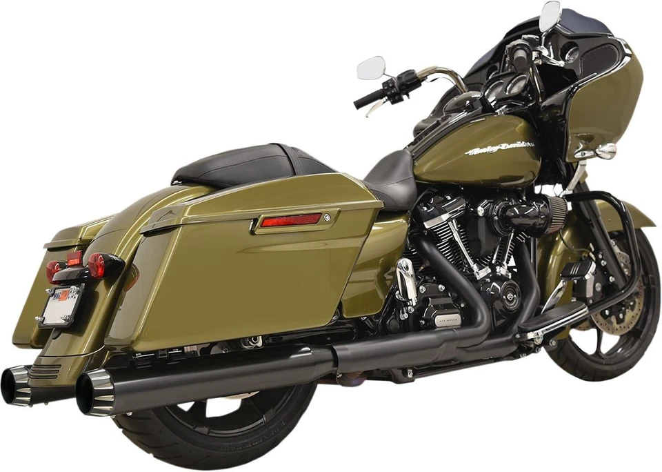 Silenciadores Bassani Xhaust QNT Slip-On 4" para Harley Davidson FLHR 1750 2017-2019 Foto 1 de 1