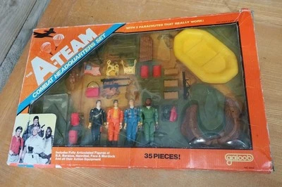 ORIGINAL Vintage Boxed 1983 Galoob A-Team Combat Headquarters Set - RARE 80s Toy - Bild 1 von 4