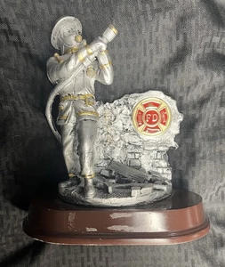 Feuerwehr Zinn Statue  - Bild 1 von 7