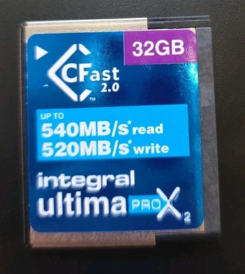 32Gb Integral Ultima Pro X2 CFast Memory Card - Image 1 of 2