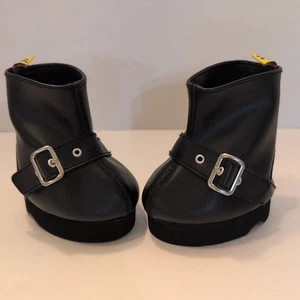 Build-A-Bear Workshop Botas de Motociclista Zapatos Negro Imitación Cuero Motocicleta Conjunto Acc - Imagen 1 de 6