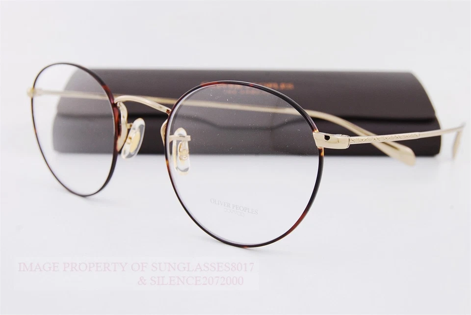Oliver Peoples Men's Eyeglass Frames Coleridge Havana Pale Gold Ov1186