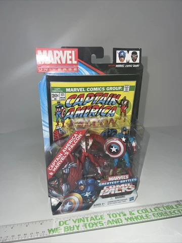 Marvel Universe Greatest Battles Captain America Falcon Comic Pack 2011 Hasbro Cover