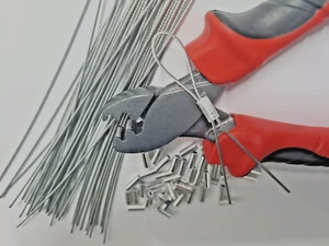 CONTATORE ELETTRICO 20PK GUARNIZIONI DI SICUREZZA IN ALLUMINIO E FILI & STRUMENTO DI CRIMPATURA GUARNIZIONI - Foto 1 di 4