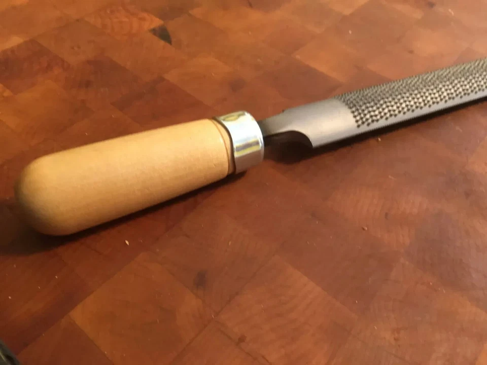 WOOD RASP & HANDEL - Nicholson 12"  HALF ROUND  *Made in the USA with USA Handle - Image 1 of 4
