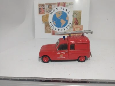PMPB6-0288 Auto Vigili Del Fuoco Universal Hobbies 1/43 Renault 4 L Bella 1965 - Immagine 1 di 2