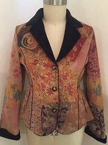 Pura Vida Damen Polyester Mehrfarbig Weich Fleece Wie Jacke Größe 4 - Bild 1 von 8