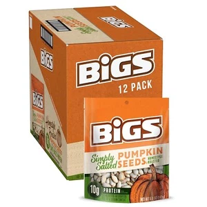 BIGS Simply Salted Homestyle Roast Pumpkin Seeds, Low Carb Lifestyle, 5-Oz. Bag - Picture 1 of 7